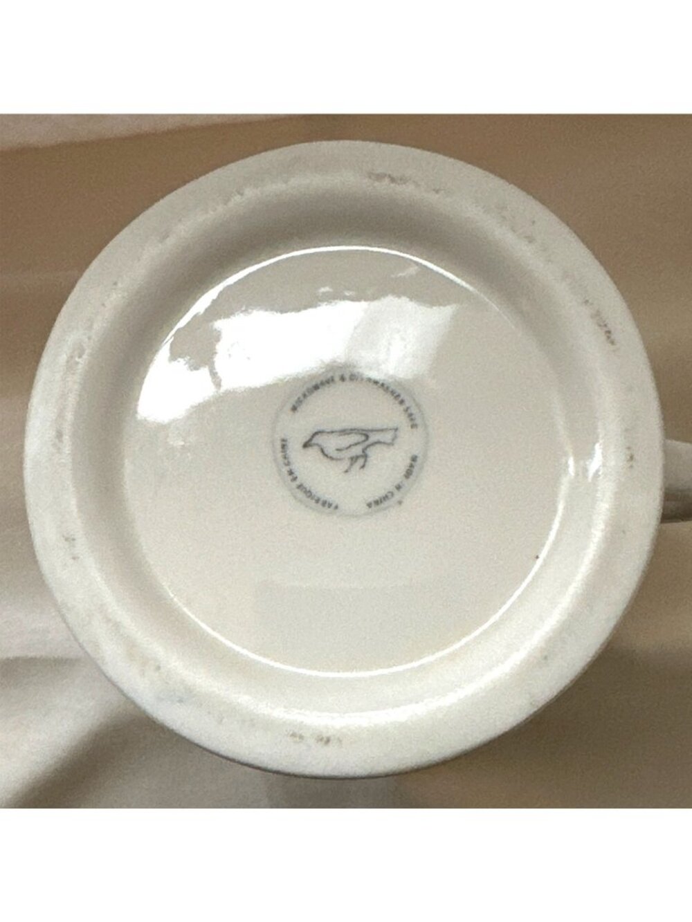 Anthropologie Coffee Mug Letter K Monogram Initial Alphabet Farmhouse Minimalist - Picture 5 of 6